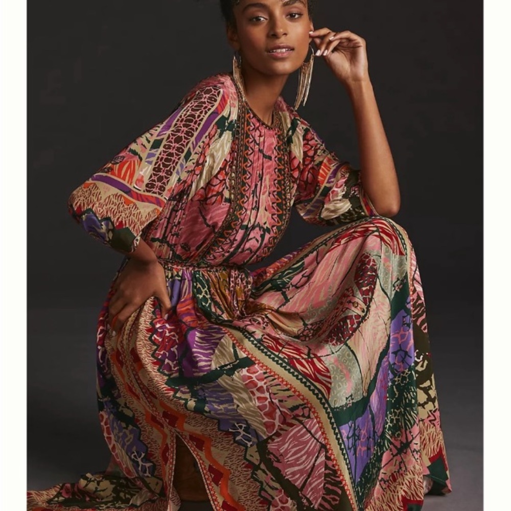 Anthropologie Siddharta Bansal Maxi Dress NWT Size M